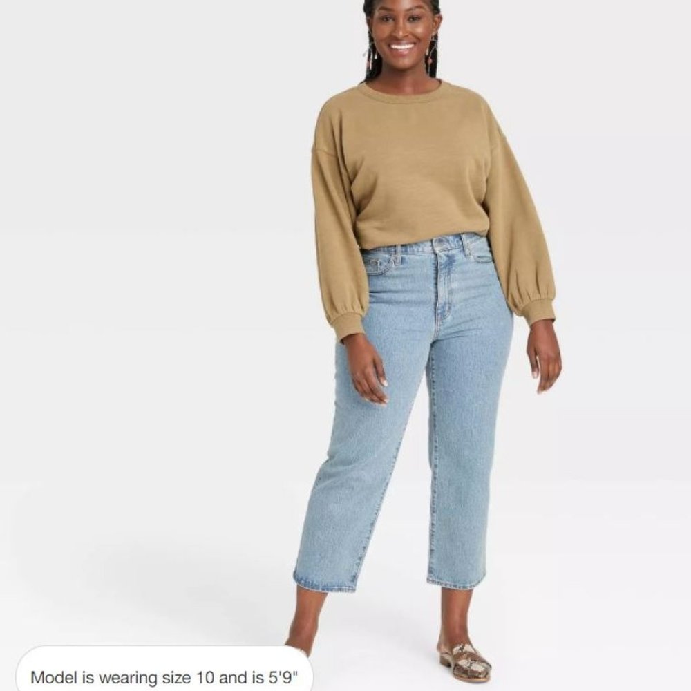 Universal Thread Vintage Straight Cropped Jean